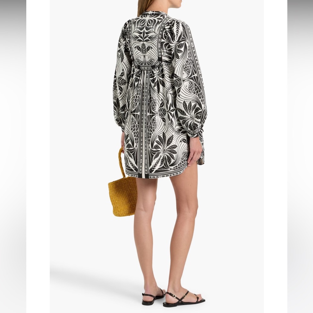 Farm Rio monochrome elegance mini dress - Picture 11 of 12